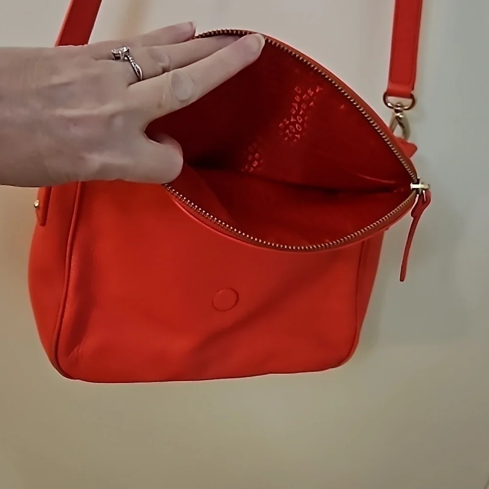 KATE SPADE Jackson Coral Pebble Leather Flap Shoulder Bag